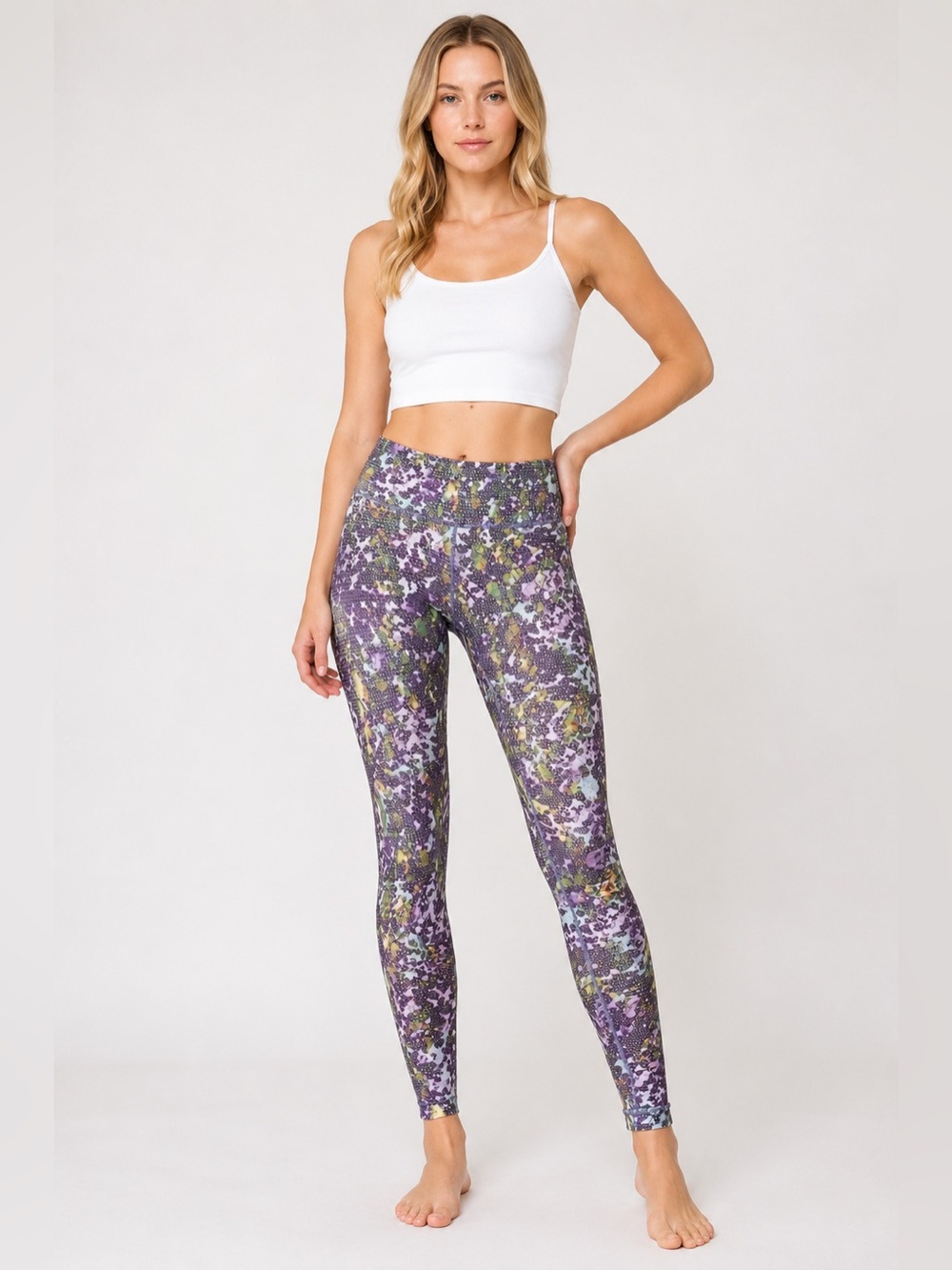 Lululemon 6 Luxtreme Wunder Under Leggings Full Length Geometric Print Sport Gym